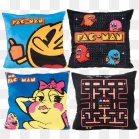 Ms Pac Man Pillow, HD Png Download - pacman blue ghost png