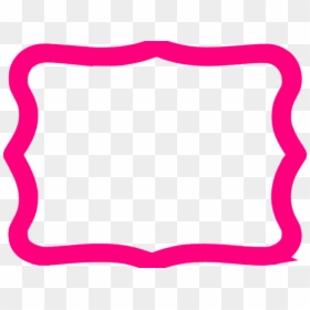 Hot Pink Frame Clipart, HD Png Download - pink flourish png