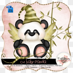 Template, HD Png Download - baby panda png