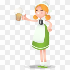 German Girl Vector Png, Transparent Png - gingerbread girl png