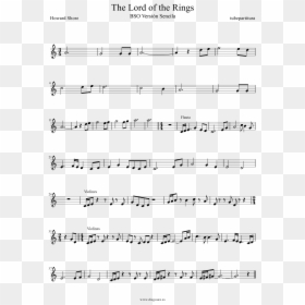 Lord Of The Rings Alto Sax Sheet Music, HD Png Download - lord of the rings ring png