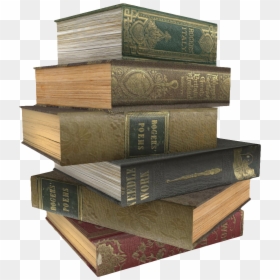 Free Stack Of Books, HD Png Download - old book cover png