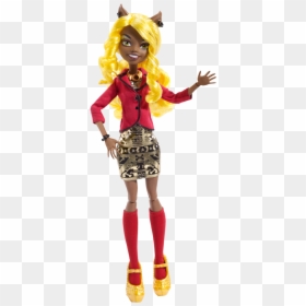 Monster High Clawdia Wolf Doll, HD Png Download - clawdeen wolf png