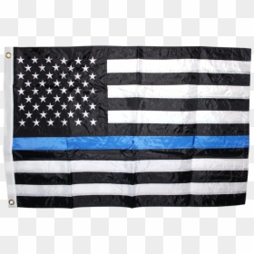 Thin Blue Line Flag, HD Png Download - police flag png