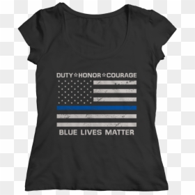 T-shirt, HD Png Download - police flag png