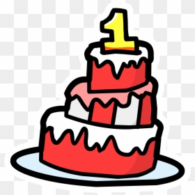 4th Birthday Cake Png, Transparent Png - 1st anniversary png