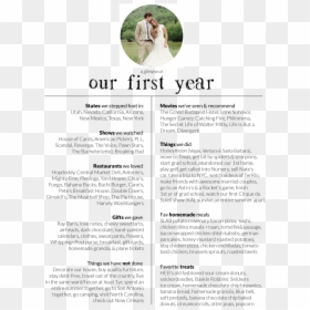 First Year Anniversary Wedding Gifts, HD Png Download - 1st anniversary png