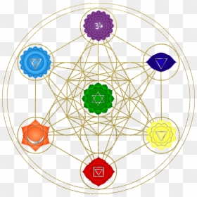 Metatron's Cube Sacred Geometry Symbols, HD Png Download - vhv