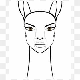 Sketch, HD Png Download - llama head png