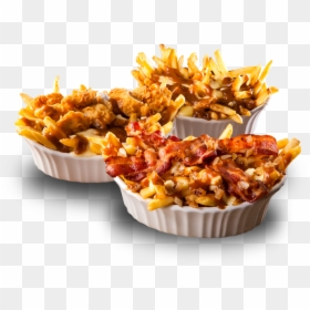 Chicken Tender Poutine Fatburger, HD Png Download - cheese fries png