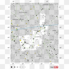 Ara Constellation Main Stars, HD Png Download - scorpio sign png
