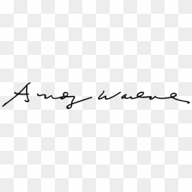 Signature Andy Warhol, HD Png Download - andy warhol png