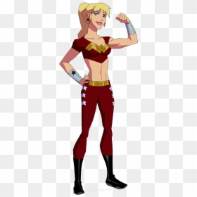 Young Justice League Wonder Girl, HD Png Download - wonder girl png