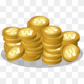 Monedas De Oro Dibujo Png, Transparent Png - raining coins png