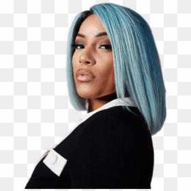 Stefflon Don Blue Hair, HD Png Download - blue hair png