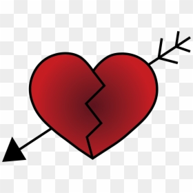 Heart With A Line Through, HD Png Download - heart line art png