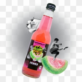 Jones Soda Watermelon, HD Png Download - dr pepper bottle png
