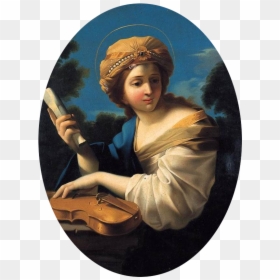 St. Cecilia (oil On Canvas), HD Png Download - saint png