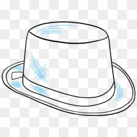 Line Art, HD Png Download - tall top hat png