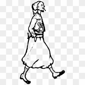 Outline Of A Woman Walking, HD Png Download - woman outline png