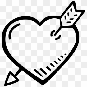 Heart, HD Png Download - heart and arrow png