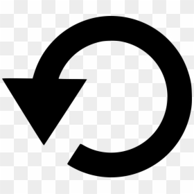 White Rewind Arrow, HD Png Download - tai chi symbol png