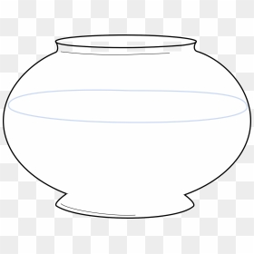 Cliparts Black And White Filter Tank For Aquarium, HD Png Download - glass bowl png