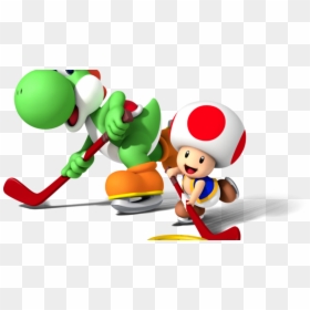 Mario Sports Mix Toad, HD Png Download - waluigi mustache png