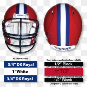 Football Helmet Stripes, HD Png Download - white football helmet png