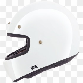 Classic Motorcycle White Helmet, HD Png Download - white football helmet png