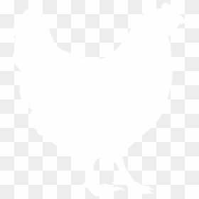 Chicken Silhouette Transparent Brown, HD Png Download - white chicken png