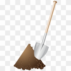 Shovel With Dirt Png, Transparent Png - dirt mound png