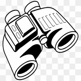 Binoculars Clipart Black And White, HD Png Download - spy vs spy png
