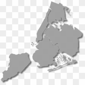 New York City Map Outline, HD Png Download - new york map png