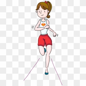 Funny Runner Birthday Cards, HD Png Download - running legs png