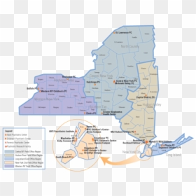Map Of New York Mental Health, HD Png Download - new york map png