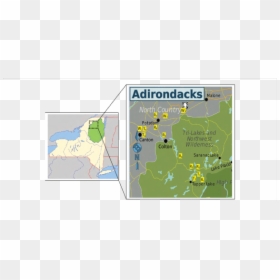Adirondack Park Map, HD Png Download - new york map png