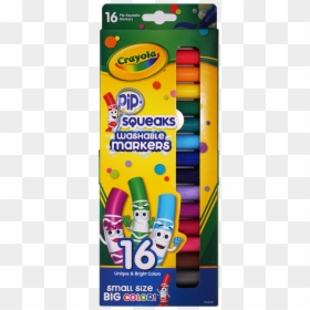 Crayola Pip Squeaks Washable Markers 16, HD Png Download - crayola markers png