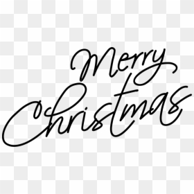 Merry Christmas Black Silhouette, HD Png Download - snoopy christmas png