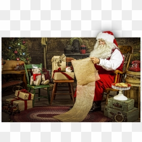 Santa Claus, HD Png Download - santa sitting png