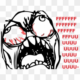 Transparent Rage Png, Png Download - rage meme face png