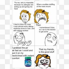 Rage Comics Sneeze, HD Png Download - rage meme face png