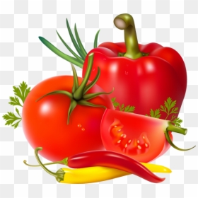 Tomato And Pepper Clip Art, HD Png Download - pepper plant png
