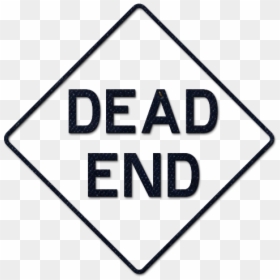 Dead End Sign Vector, HD Png Download - dead end sign png