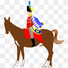 Cartoon Soldier On Horse, HD Png Download - toy soldier png