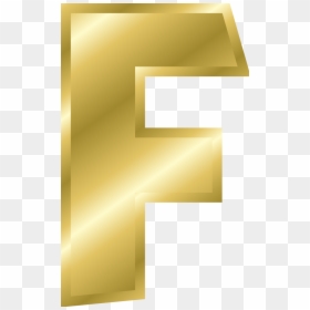 Letter F Gold Png, Transparent Png - gold effect png