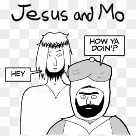 Maajid Nawaz Jesus And Mo, HD Png Download - jesus head png