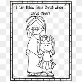 Can Serve Others Coloring Page, HD Png Download - jesus head png