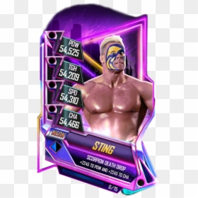 Wwe Supercard Neon Cards, HD Png Download - wwe sting png