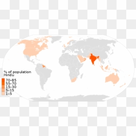 Hinduism On A Map, HD Png Download - hinduism png